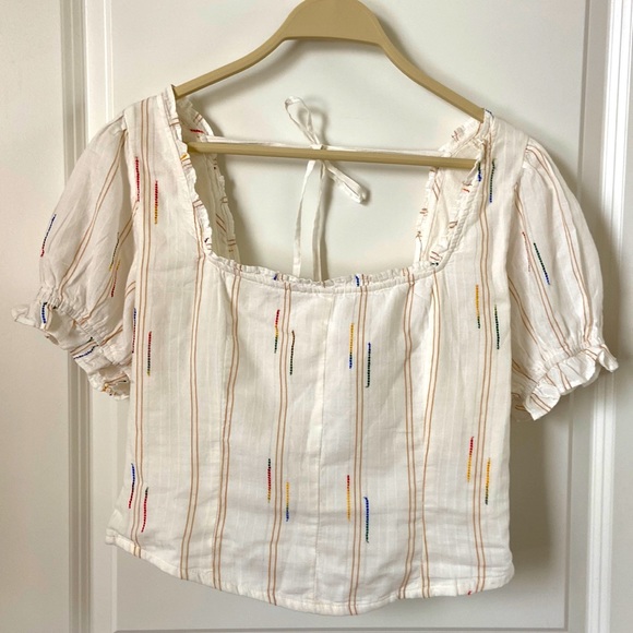 Free People Seratonin Corset Top - Ivory size large NWT - Picture 2 of 8